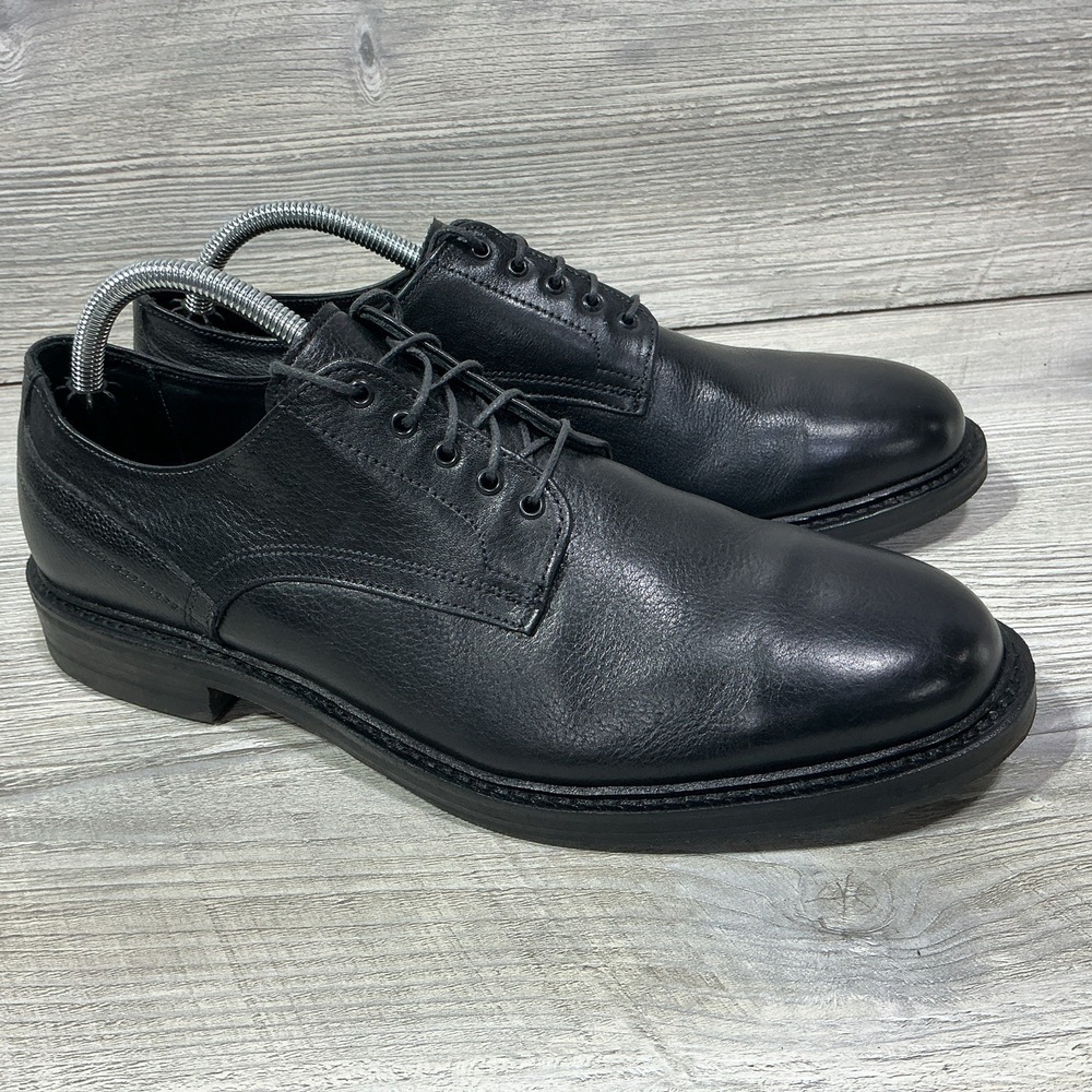 Allen Edmonds Cyrus 2752 Derby Oxford Black Lace Up Dress Shoes Men's Size 9.5 D